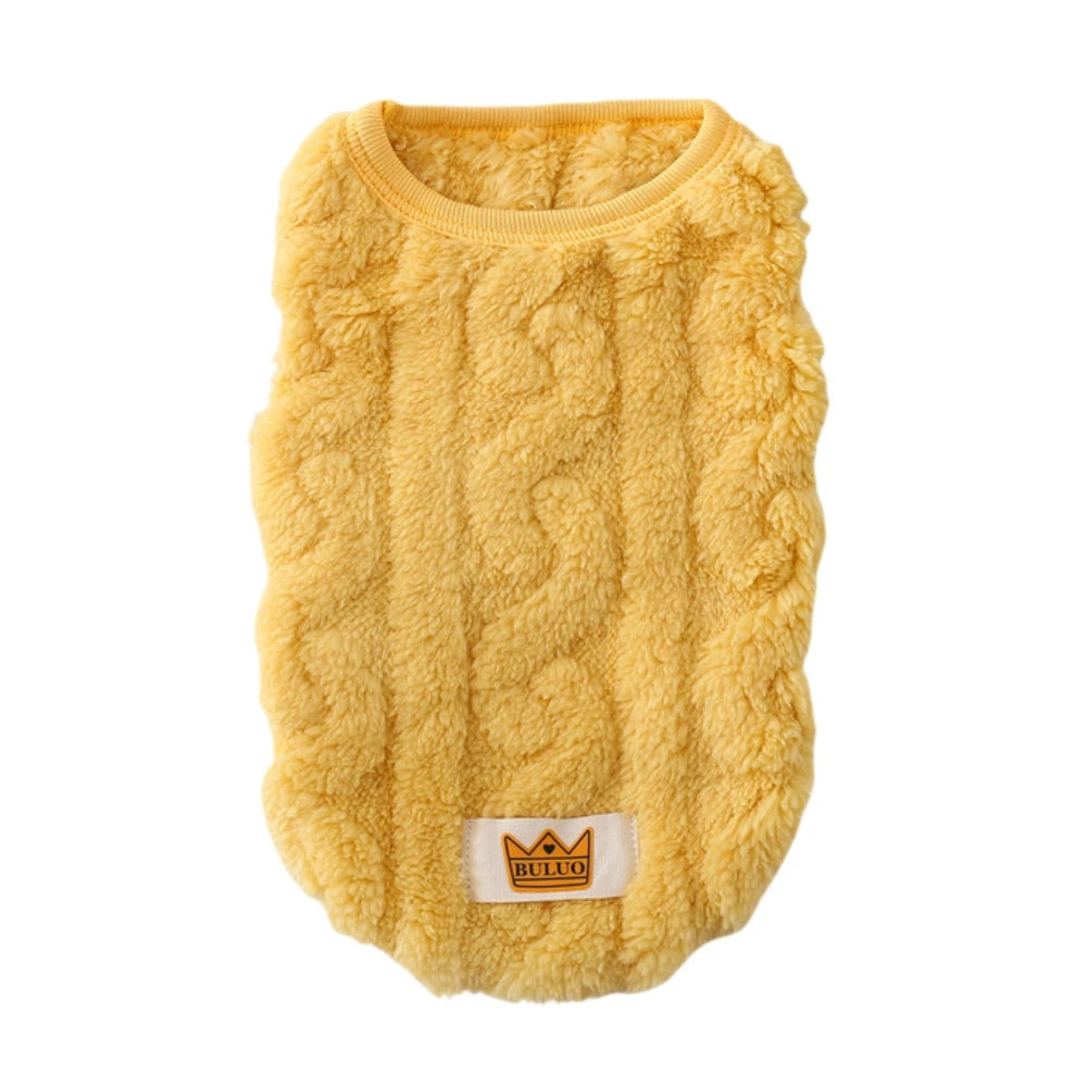 Cute Wavy Double-sided Fleece Pet Clothes Soft Puppy Kitten Coats for Small Medium Dogs Cats Warm Winter Dog Cat Jacket Clothing