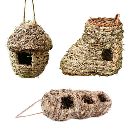 Natural Grass Bird House