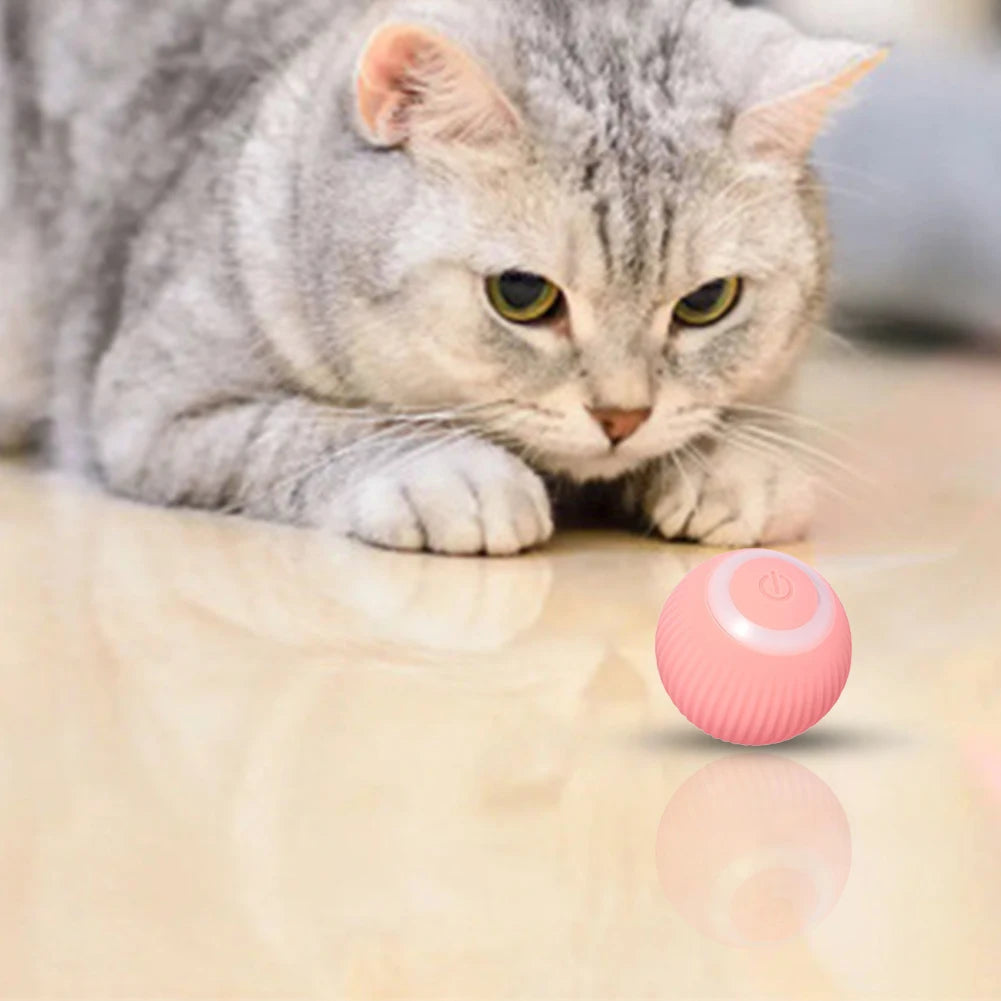 Smart Rolling Ball Cat Toy Electric Automatic Cat Toys Interactive for Cats Training Self-Moving Kitten Toys Pet Accessories