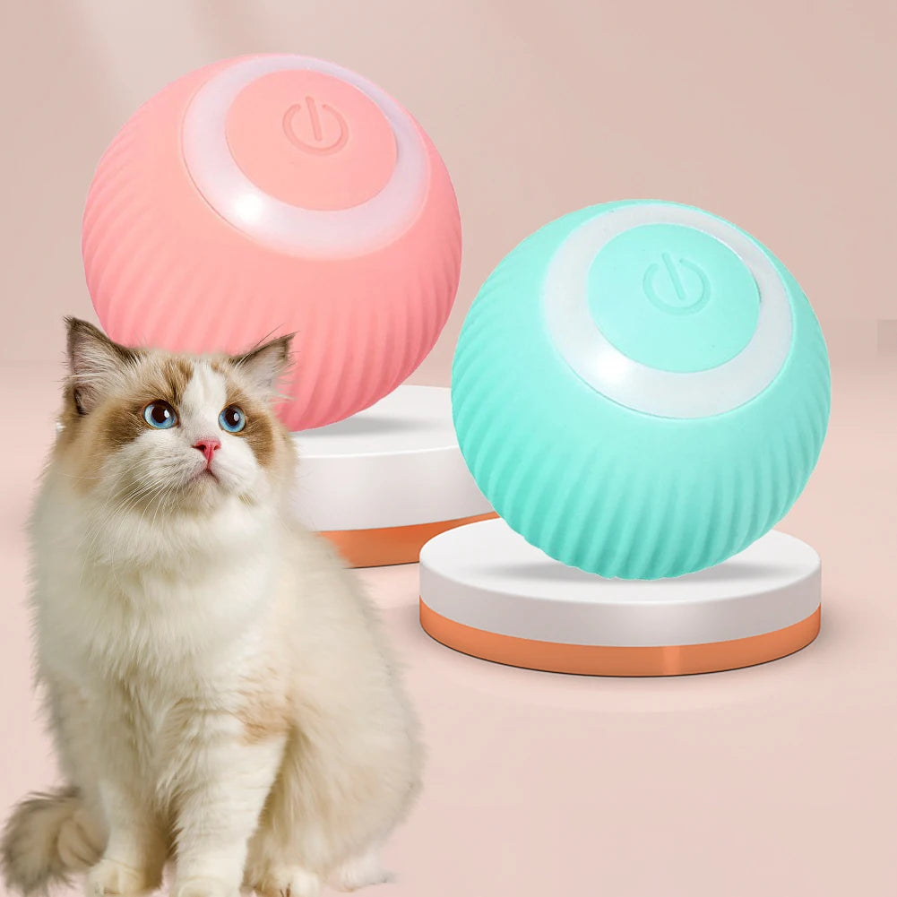 Smart Rolling Ball Cat Toy Electric Automatic Cat Toys Interactive for Cats Training Self-Moving Kitten Toys Pet Accessories