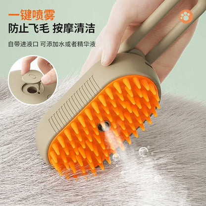 Cat and Dog Pet Spray Massage Comb One-touch Spray Anti-flying Comb Bath Brush Hair Removal Pet Supplies