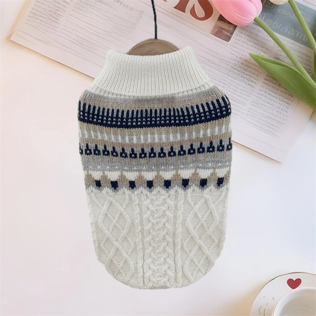 Adorable Knit Dog Sweater with Fun Patterns Stylish Comfortable Winter Apparel for Dogs of All Sizes Warm and Cozy