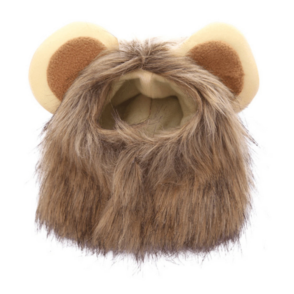 Pet Cute Lion Bristle Cat Wig  For Dog & Cat Decorative Accessories Lion Cosplay Costume Fancy Hair Headgear Pet Supplies