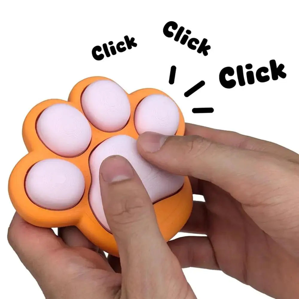 Push Fidget Toy Cat Paws Button Games Machine 3D Printed Stress Relief Toy Interactive Fidget Sensory Toy For Kids Adults