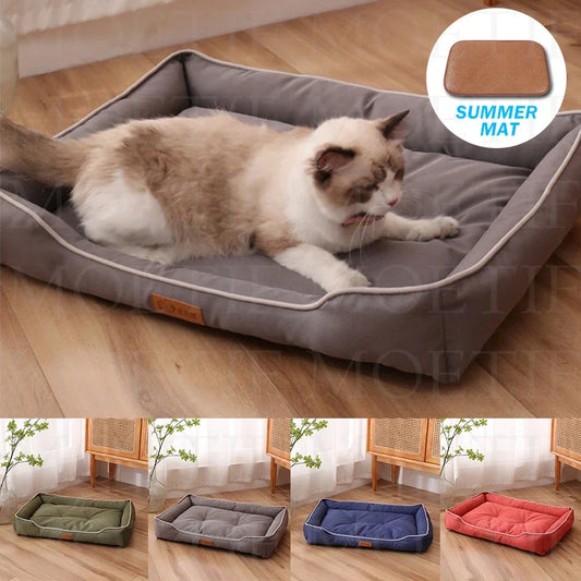 Bed for Large Dogs and Cats Waterproof and Anti-Mite Sofa Chew Resistant Mat Wear-Resistant Oxford Cloth Leakproof Anti-murineIn