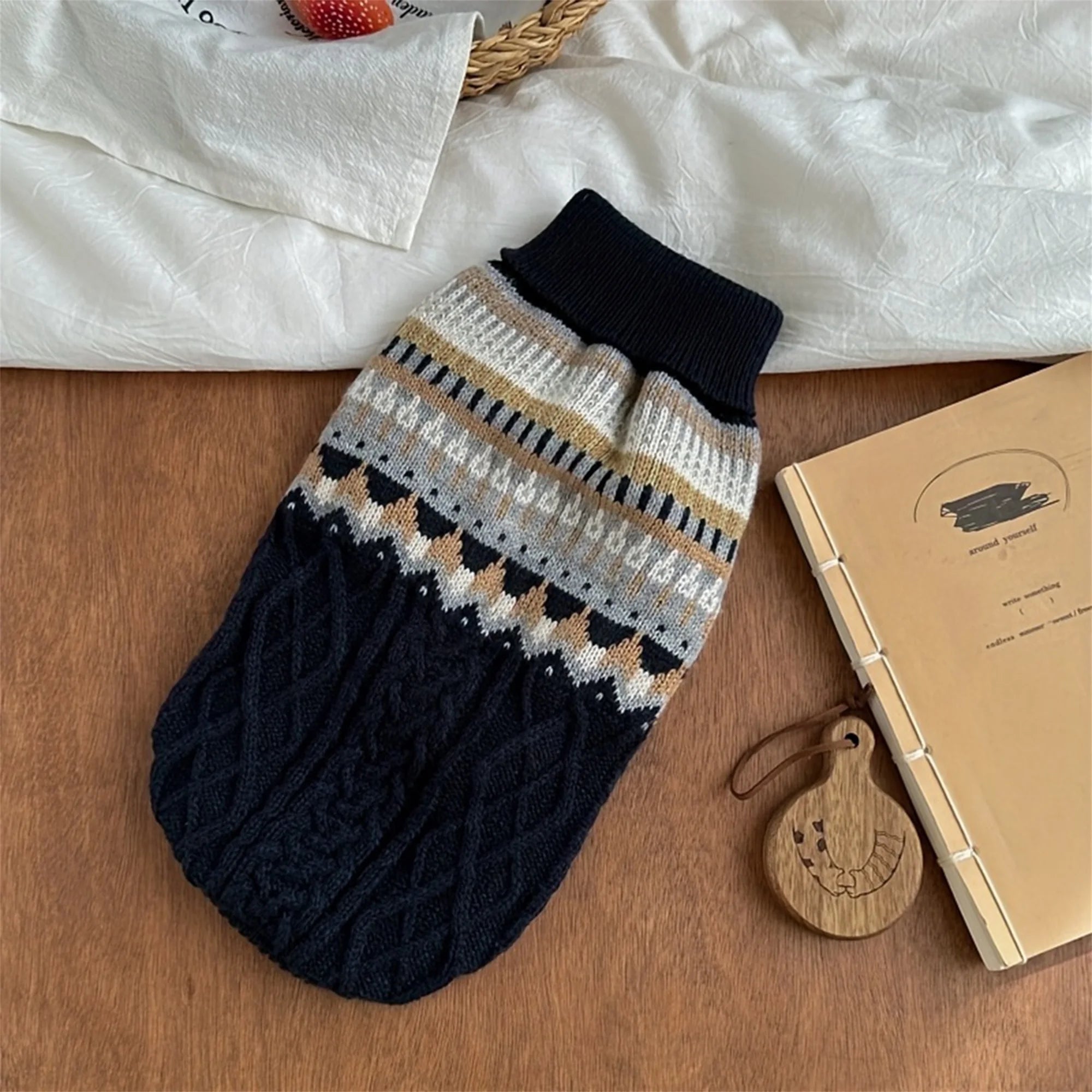 Adorable Knit Dog Sweater with Fun Patterns Stylish Comfortable Winter Apparel for Dogs of All Sizes Warm and Cozy