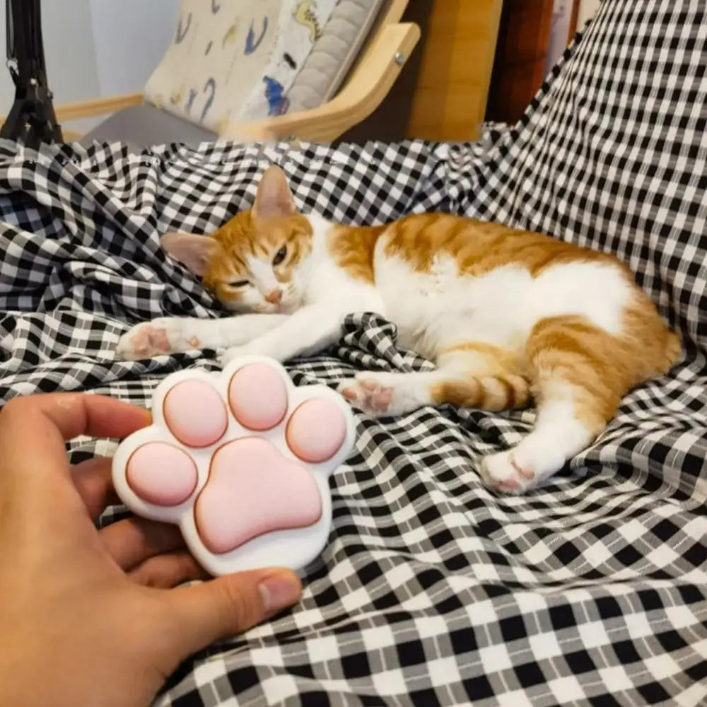 Push Fidget Toy Cat Paws Button Games Machine 3D Printed Stress Relief Toy Interactive Fidget Sensory Toy For Kids Adults