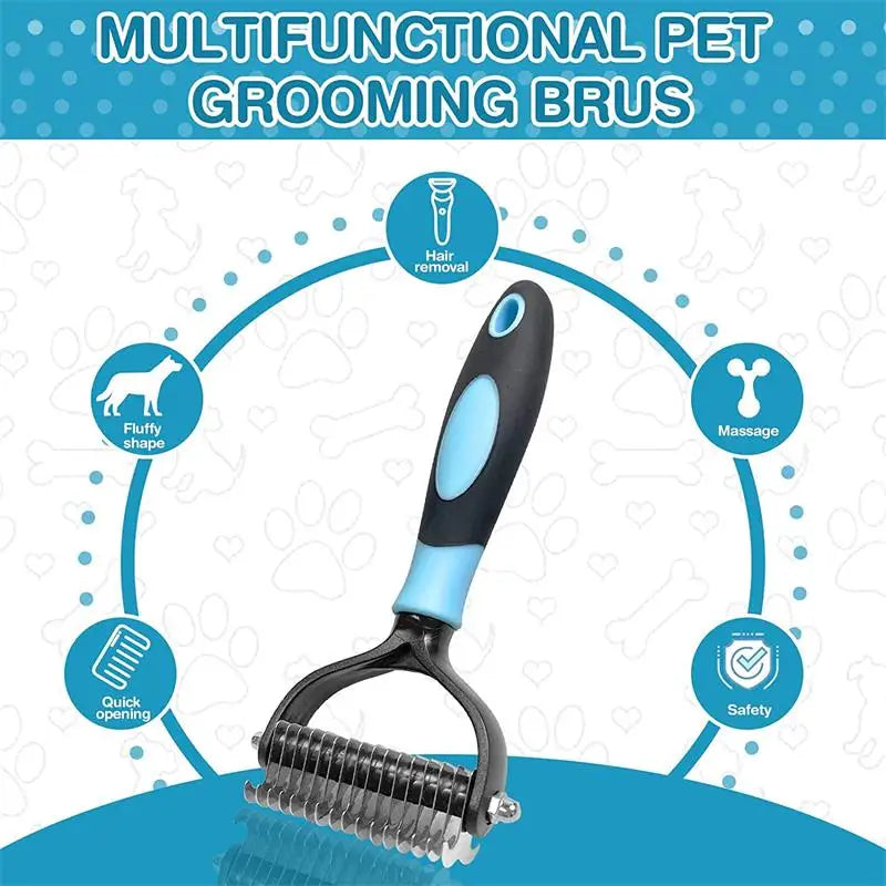 Professional Dog Brush Pet Hair Remover Dog Grooming Comb Removes Hairs Cats Dogs Animal Hair Brush Dog Accessories Pet Items