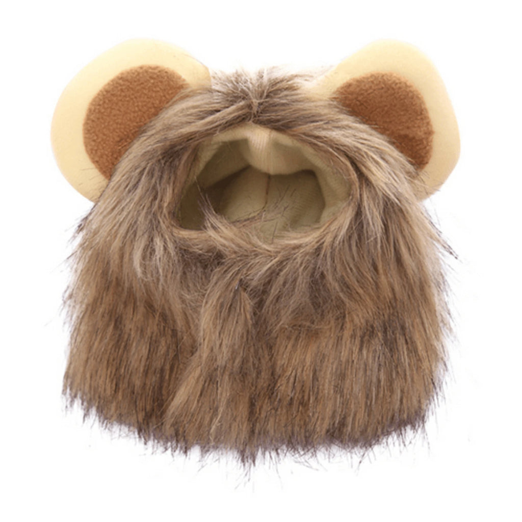 Pet Cute Lion Bristle Cat Wig  For Dog & Cat Decorative Accessories Lion Cosplay Costume Fancy Hair Headgear Pet Supplies