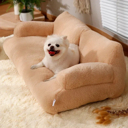 Cat sofa bed Plush Dog Sofa Beds Washable Warm Pet Dog Nest Cat Beds Thicken Comfortable Cushion Dog Sleep Cat Furniture