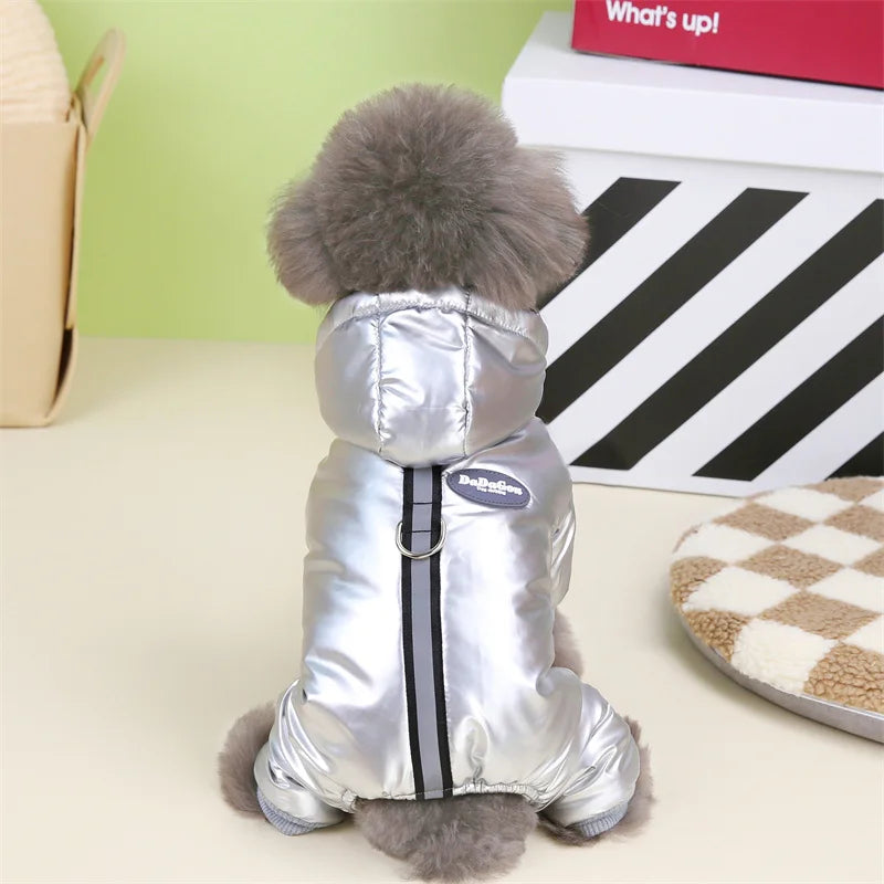 Russia Warm Winter Pet Dog Coat Clothes for Small Dogs Pets Thicken Waterproof Snow Dog Clothing Jumpsuit Chihuahua Costume Pug