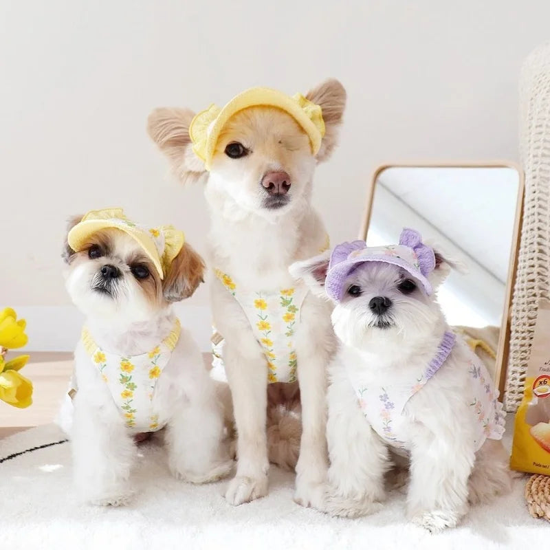 Summer Dog Suspender Skirt Fashion Print Dog Princess Skirt Cute Puppy Costumes Pet Cat Dress Chihuahua Dog Clothes Pet Supplies