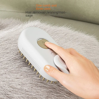 Cat and Dog Pet Spray Massage Comb One-touch Spray Anti-flying Comb Bath Brush Hair Removal Pet Supplies