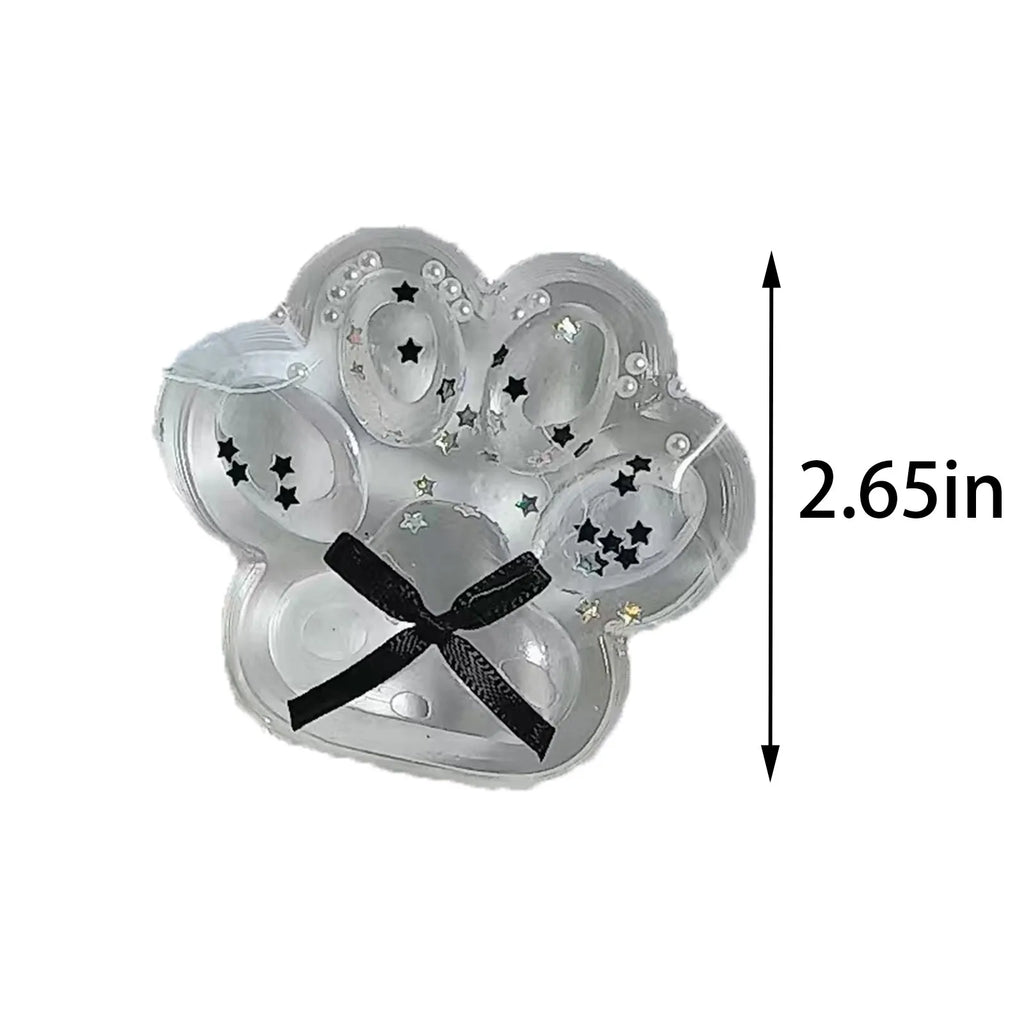 1pc Squishy Transparent Cat Claws Squeeze Toys Kids Adult Soft Pinch Pop Fidget Toys Cute Transparent Large Cat Paw Squishy Toy