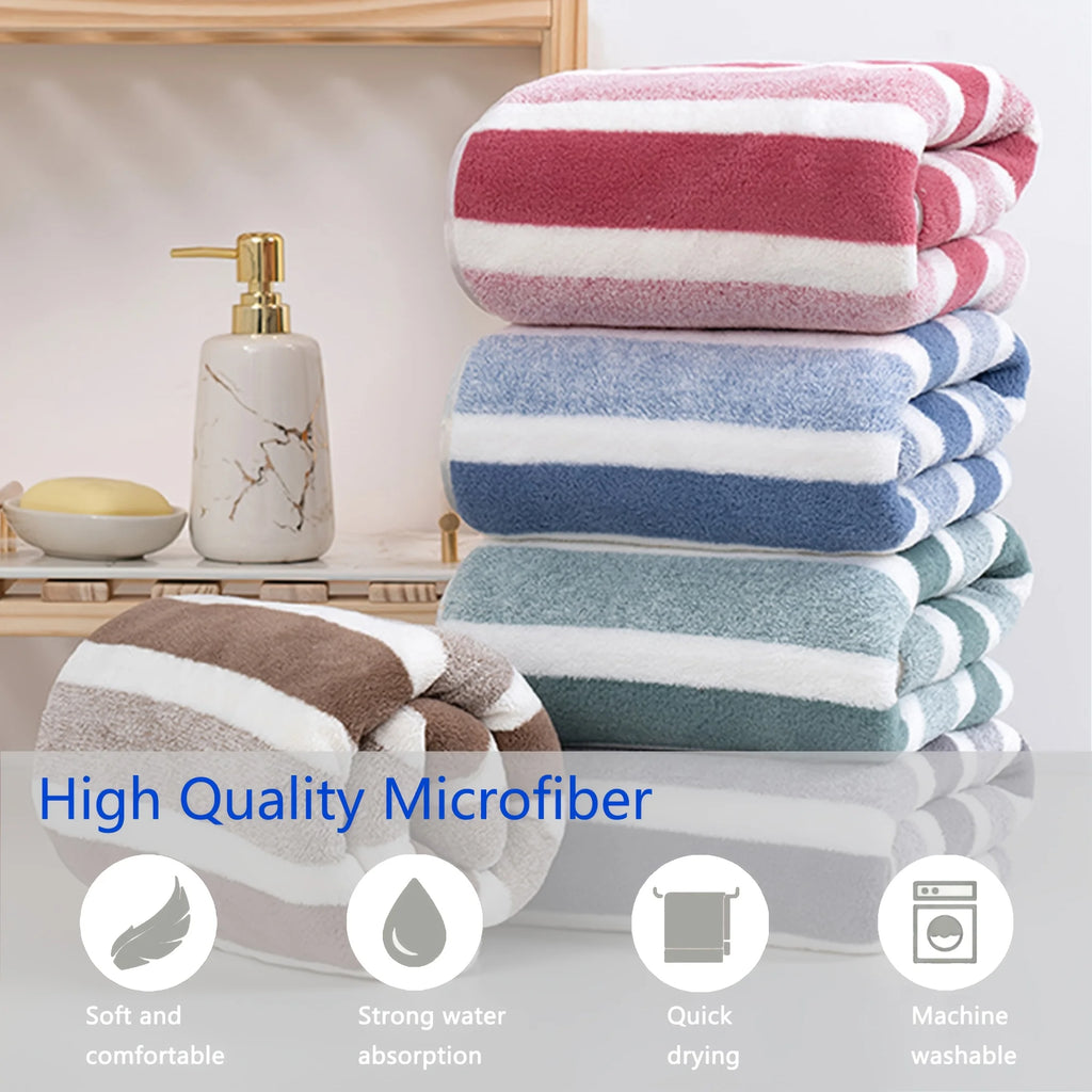 Super Absorbent Quick-Dry Dog Bathrobe,  Soft Striped Towel Robe for Pets with Adjustable Belly Strap cat pet bath large bath to