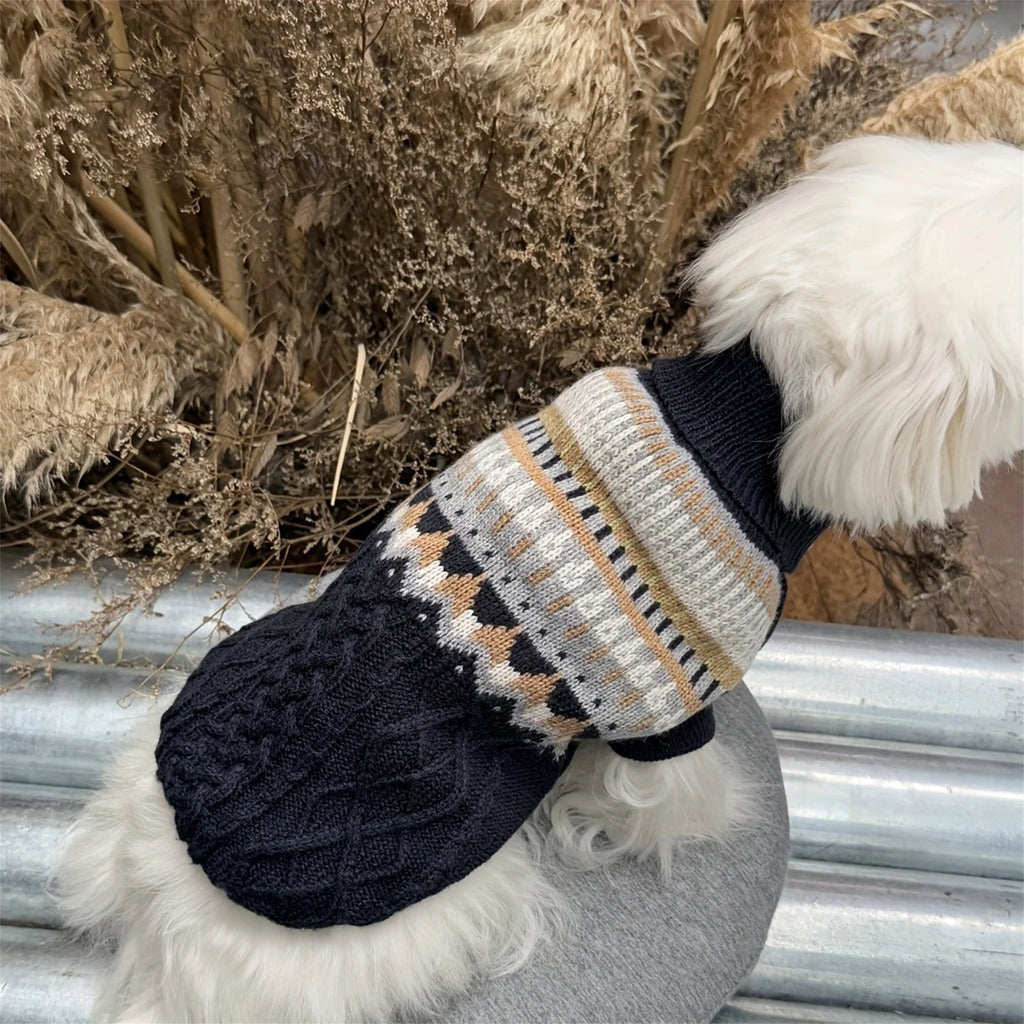 Adorable Knit Dog Sweater with Fun Patterns Stylish Comfortable Winter Apparel for Dogs of All Sizes Warm and Cozy