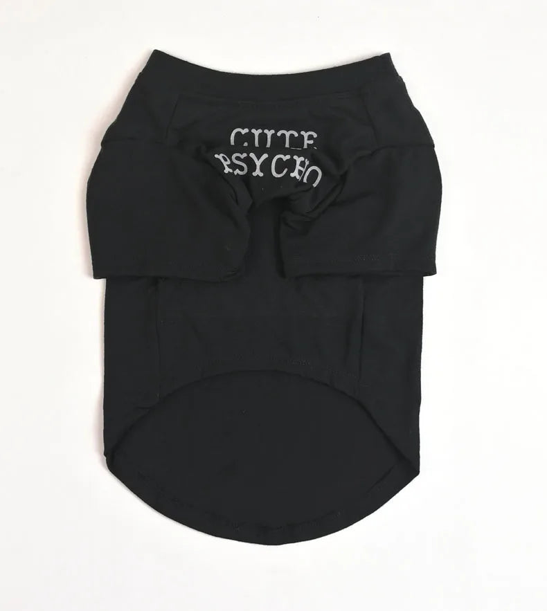 Quality Breathable Summer/Spring Dog Clothes Soft Letters Printed French Bulldog Pet Clothes New Fashion T-shirt For Dog