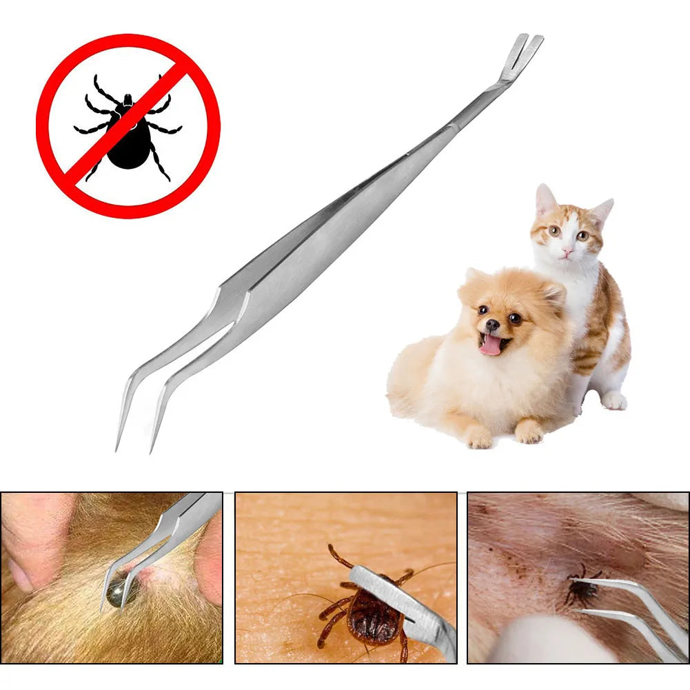 3PCS Pet Fleas Remover Tool Plastic Scratching Hook Remover Pet Cat Dog Grooming Supplies Ticks Removal Tools Tweezers Comb