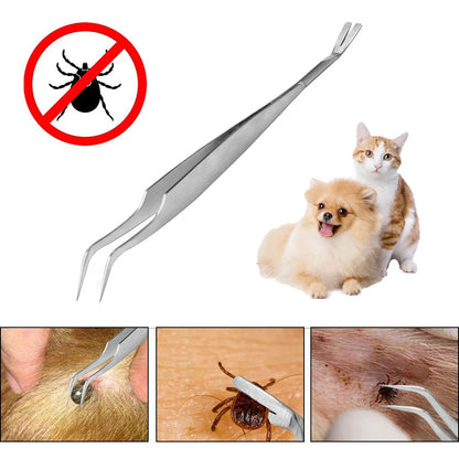 3PCS Pet Fleas Remover Tool Plastic Scratching Hook Remover Pet Cat Dog Grooming Supplies Ticks Removal Tools Tweezers Comb