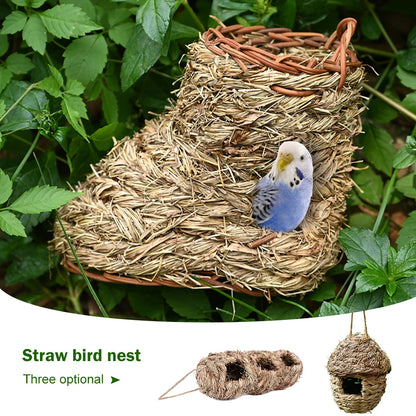 Natural Grass Bird House