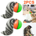 2PC/1PC Cat Interactive Ball Toys Automatic Rolling Ball Rechargeable Self Rotating Ball Fast Rolling Ball for Indoor Cat Kitten