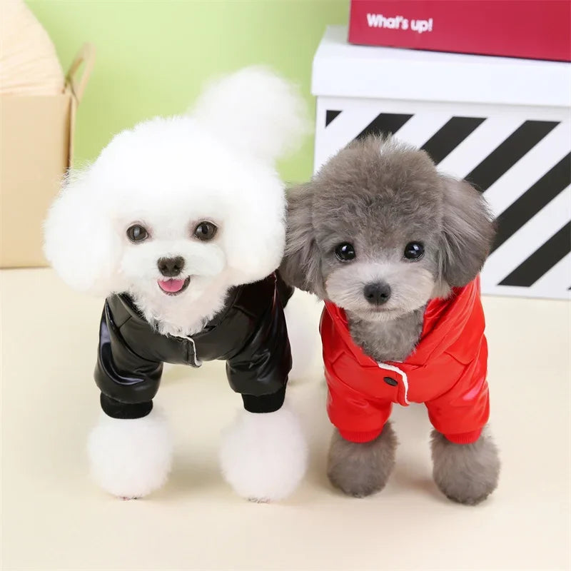 Russia Warm Winter Pet Dog Coat Clothes for Small Dogs Pets Thicken Waterproof Snow Dog Clothing Jumpsuit Chihuahua Costume Pug