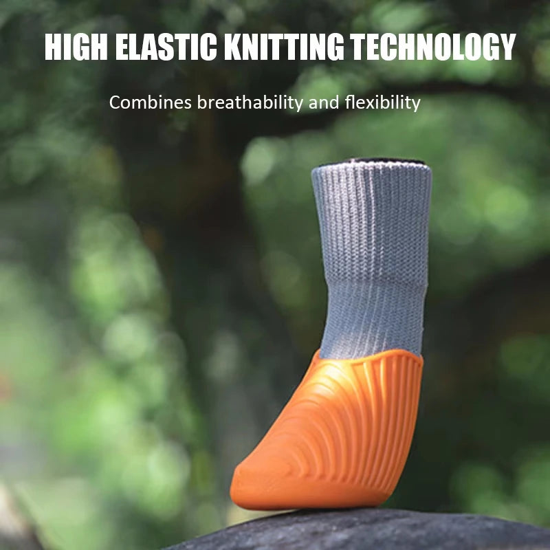 4Pcs Outdoor Pet Dog Boots Dog Shoes Paw Protector Comfortable Waterproof Shoes Anti-slip Boots For Small Medium Large Dogs Cats