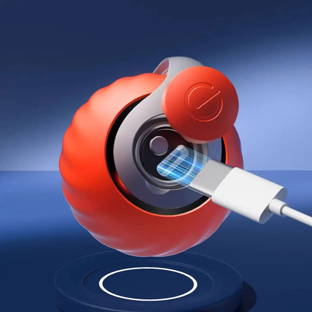 Automatic Moving Cat Toy Ball Smart Cat Toys USB Rechargeable Smart Cat Toys Ball Speedy Tail Cat Toy Cat Interactive Ball Toys