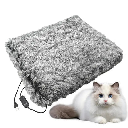 Pet Heating Pad Dog Warming Pad 19.69*15.75 Inch Non Slip Bottom Easy Clean Soft Cover Chew Resistant Heated Blanket For Dogs