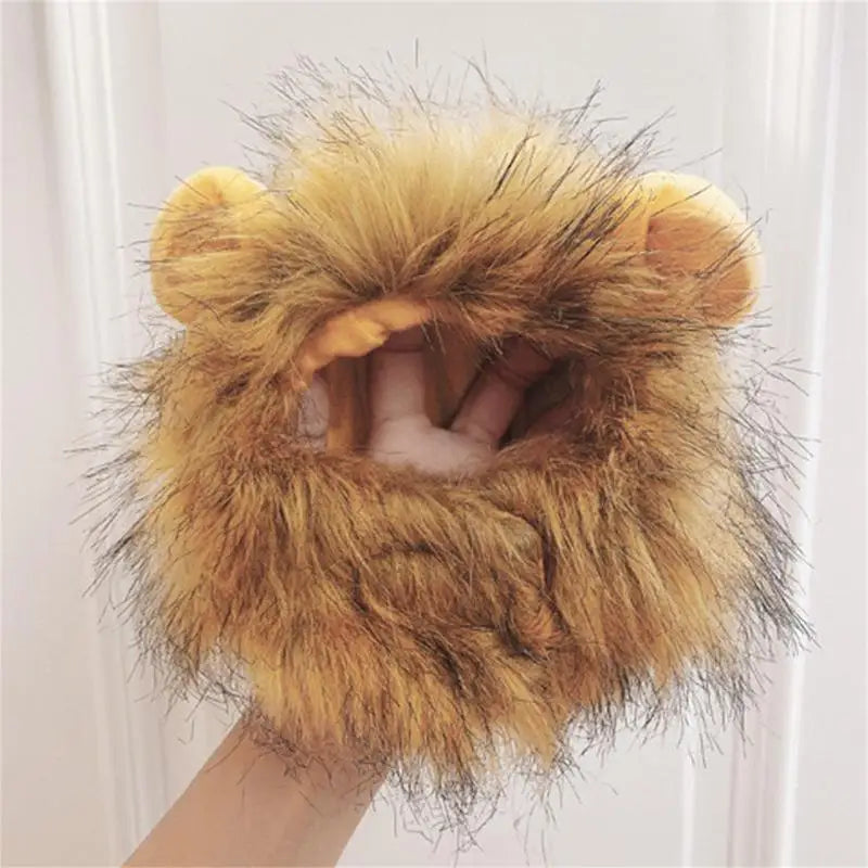Cat Lion Mane Kitten Customs For Halloween Cosplay Pet Costumes Hat For Christmas Dress Up Accessories Decoration For Kitten