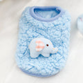 Newborn Cat Kitten Velvet Clothing Winter Warm Little Pet Sweater for Small Animals Bunny Pullovers Clothes Teacup Poodle XXXS