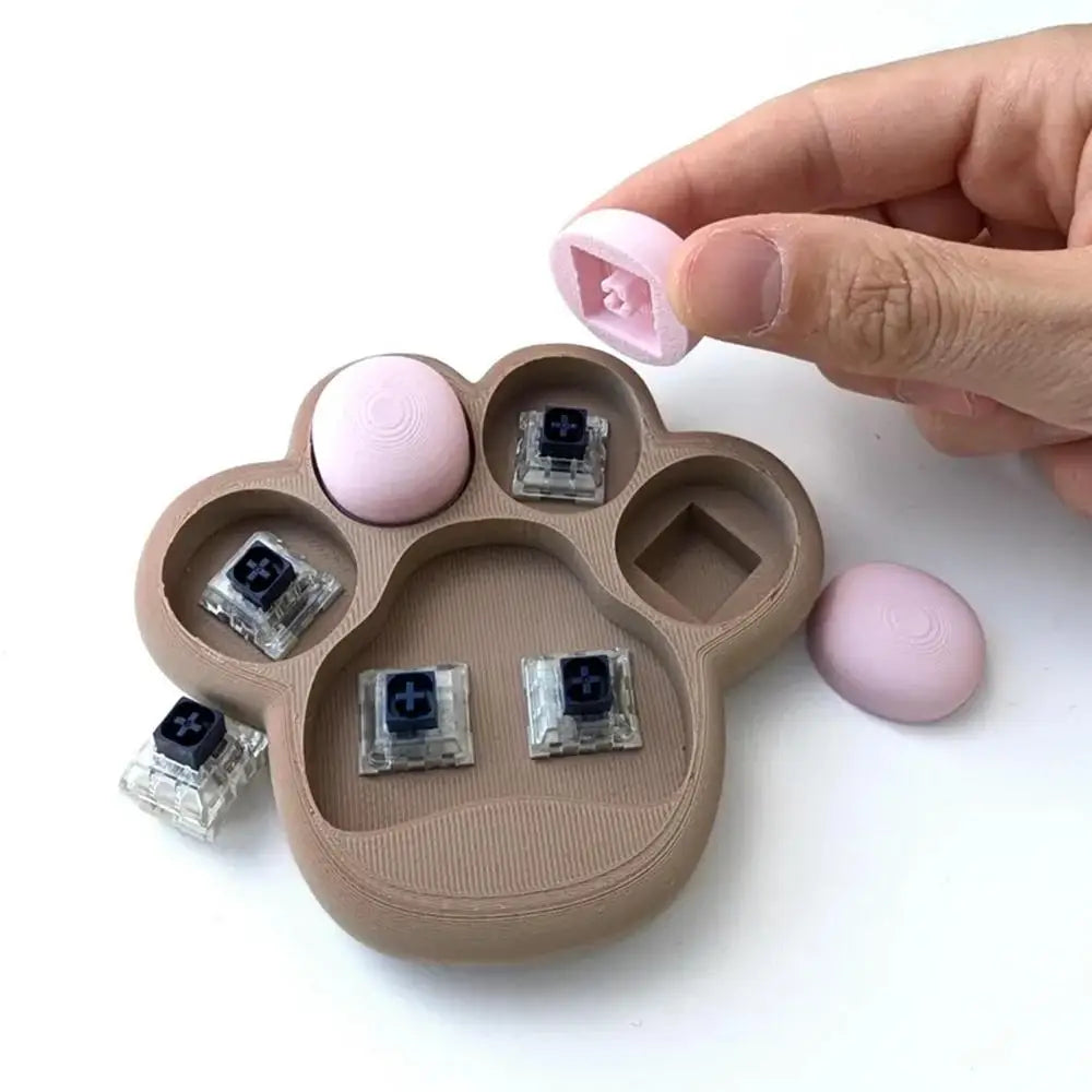 Push Fidget Toy Cat Paws Button Games Machine 3D Printed Stress Relief Toy Interactive Fidget Sensory Toy For Kids Adults