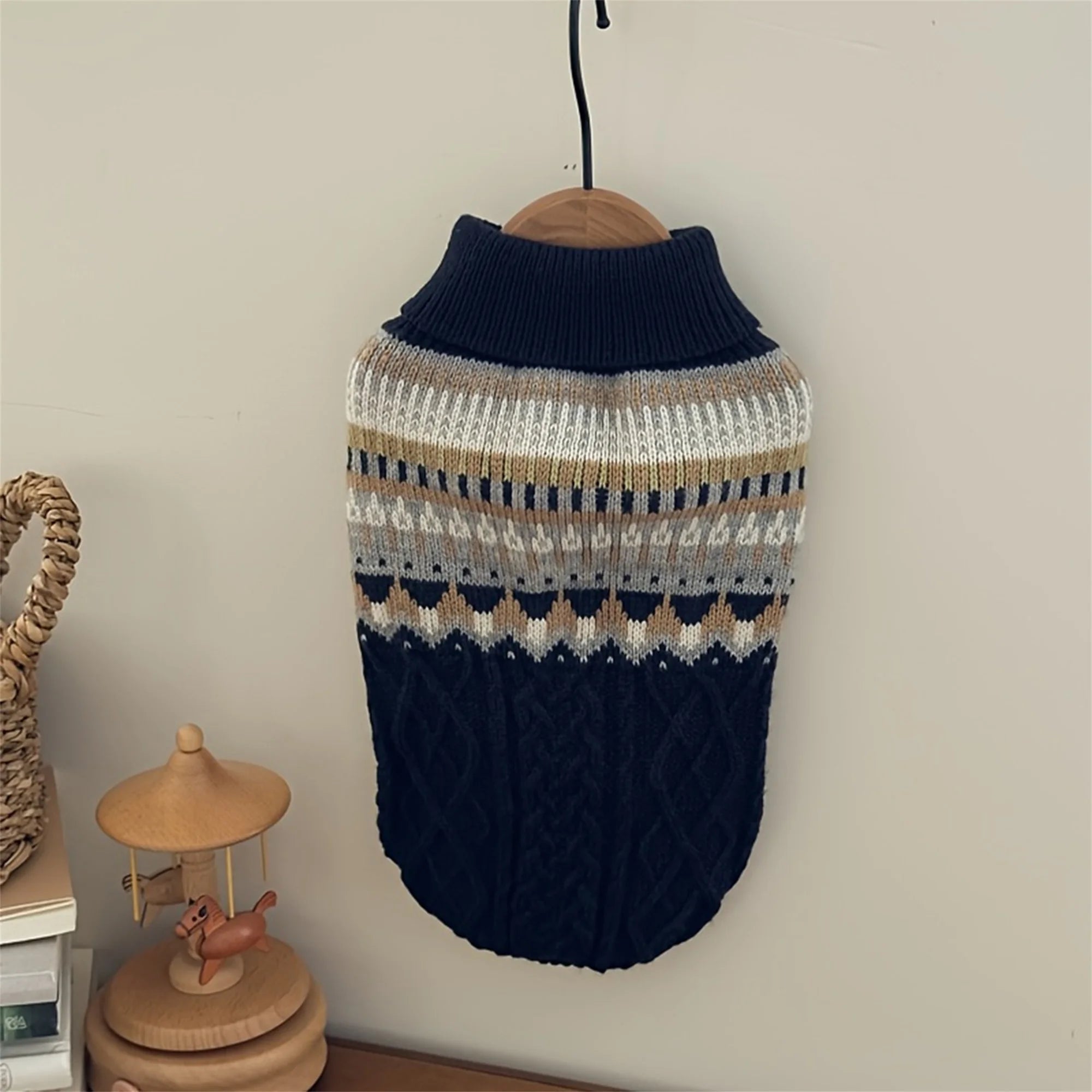 Adorable Knit Dog Sweater with Fun Patterns Stylish Comfortable Winter Apparel for Dogs of All Sizes Warm and Cozy