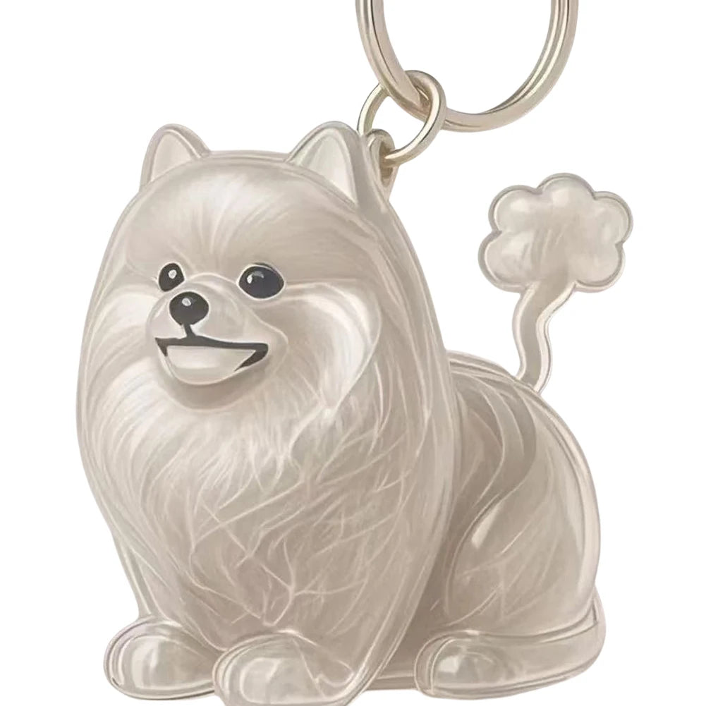 Dog Hair Collector Keychain Waterproof Memorial Storage Box Wear Resist Pets Hairs Keyring Portable Pet Memory Capsule