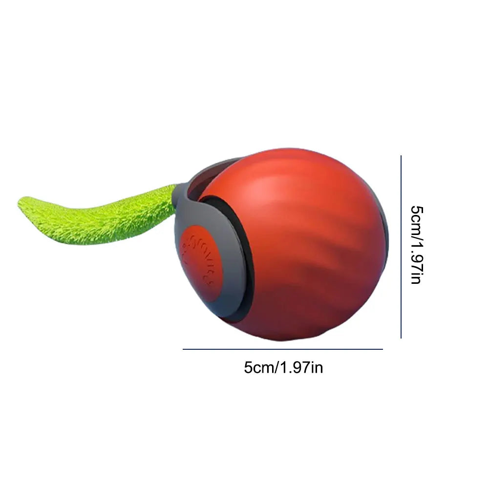 Automatic Moving Cat Toy Ball Smart Cat Toys USB Rechargeable Smart Cat Toys Ball Speedy Tail Cat Toy Cat Interactive Ball Toys