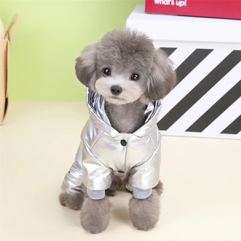 Russia Warm Winter Pet Dog Coat Clothes for Small Dogs Pets Thicken Waterproof Snow Dog Clothing Jumpsuit Chihuahua Costume Pug
