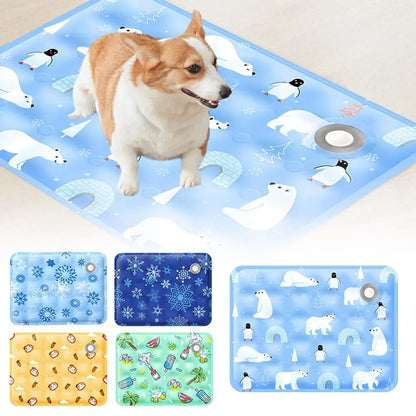 Summer Cooling Mats Blanket Ice Pet Dog Bed Mats For Dogs Cats Sofa Portable Camping Yoga Sleeping Pet Accessories J4b9