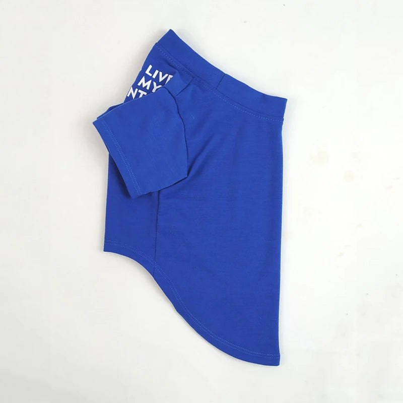 Quality Breathable Summer/Spring Dog Clothes Soft Letters Printed French Bulldog Pet Clothes New Fashion T-shirt For Dog