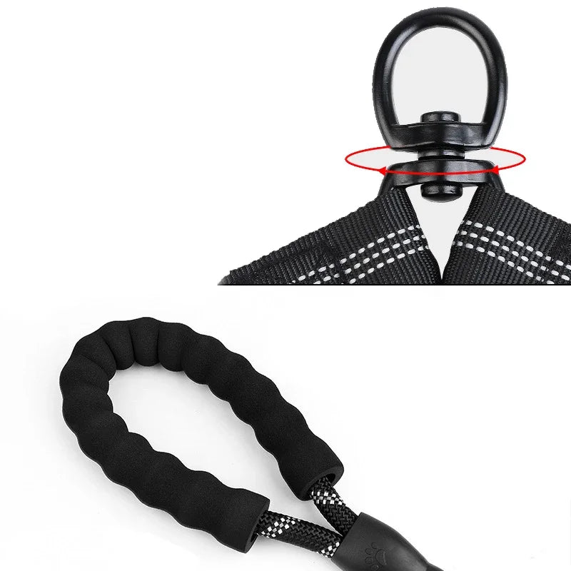 Pet Dog Double Leashes Elastic Rope Two Heads Nylon Two Dogs Collars Harness Leads Dog Leashes Dogs Leash Way Coupler Walk Two