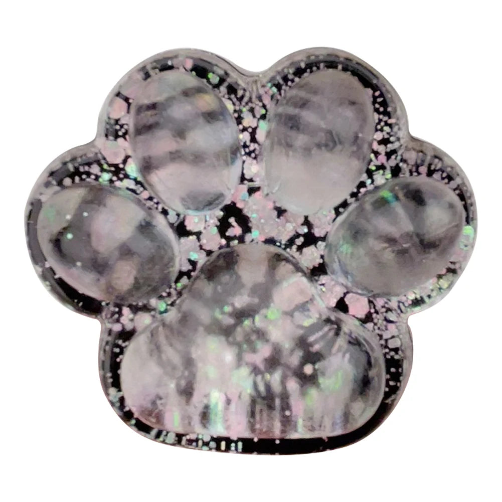 Cute Cat Paw Soft Squeeze Toy Dark Starry Squishies Fidgets Toy Stress Relief Toy for Children and Adults Christmas Gifts