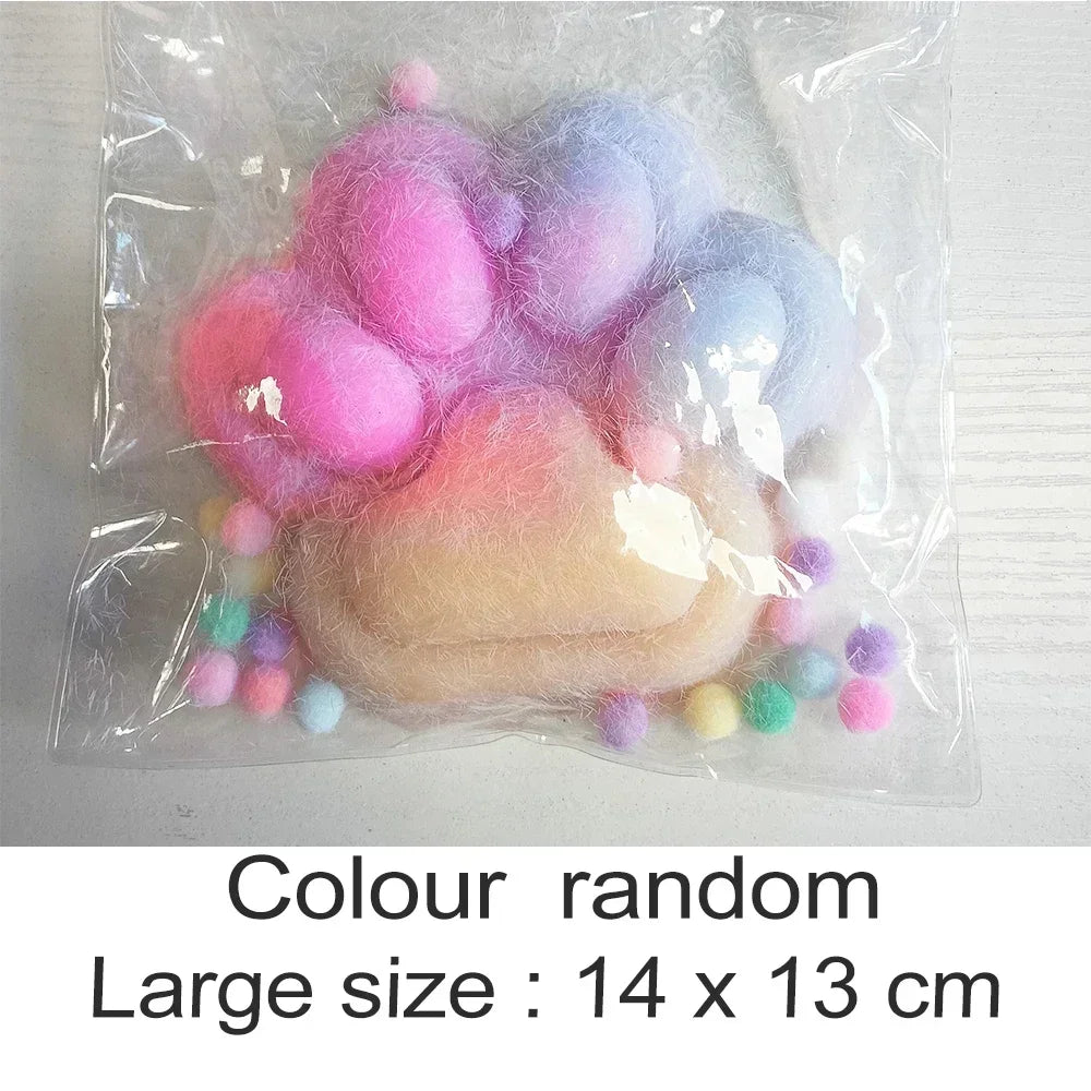 14cm Gradient Color Cat Paw Pinch Decompression Toy Squishy Fidget Extra Large Cat Paw Stress Relief Toy Slow Rebound Cat Claw