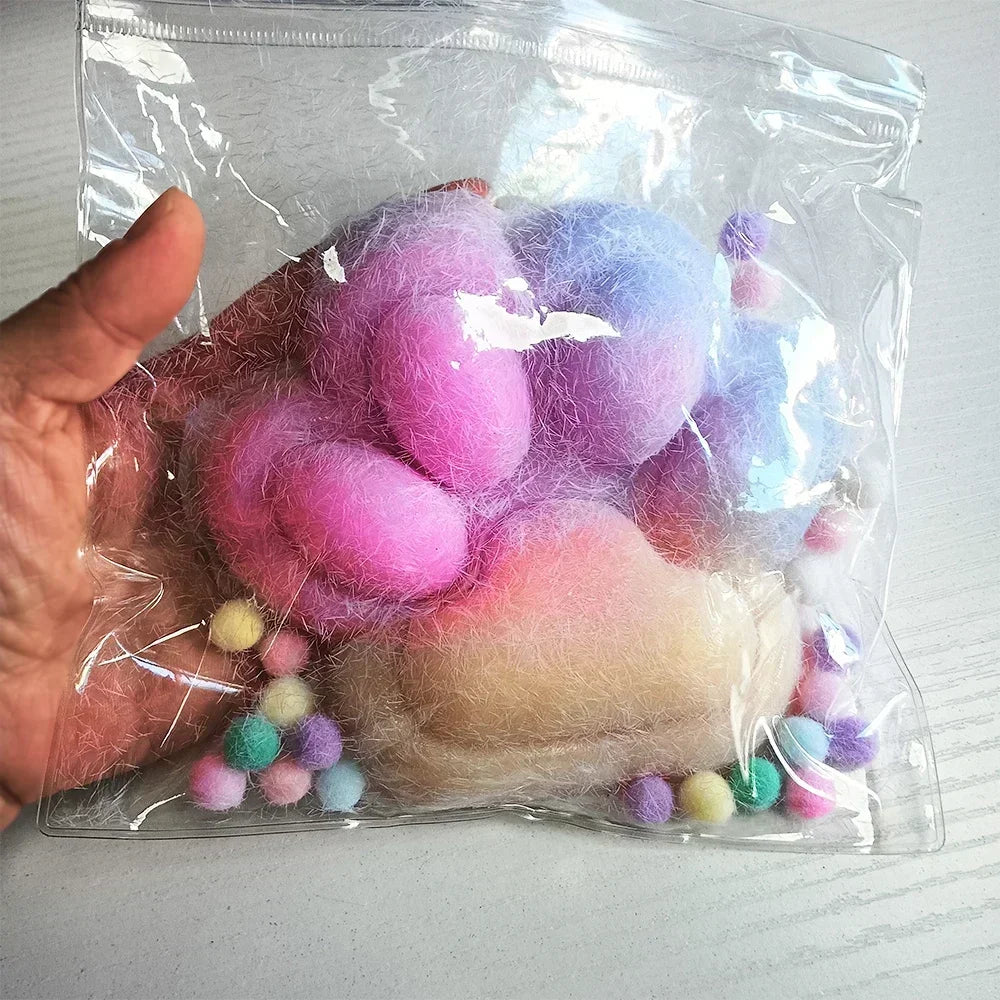 14cm Gradient Color Cat Paw Pinch Decompression Toy Squishy Fidget Extra Large Cat Paw Stress Relief Toy Slow Rebound Cat Claw