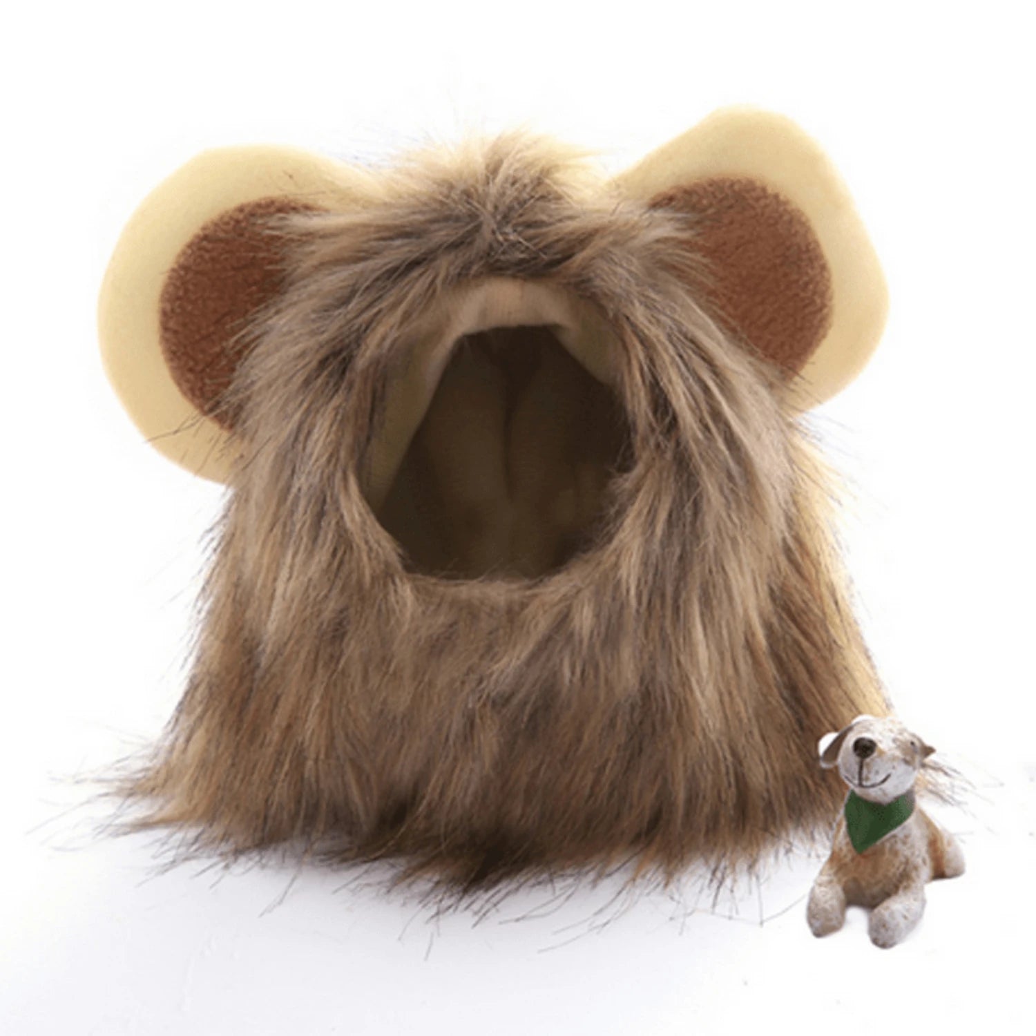 Pet Cute Lion Bristle Cat Wig  For Dog & Cat Decorative Accessories Lion Cosplay Costume Fancy Hair Headgear Pet Supplies