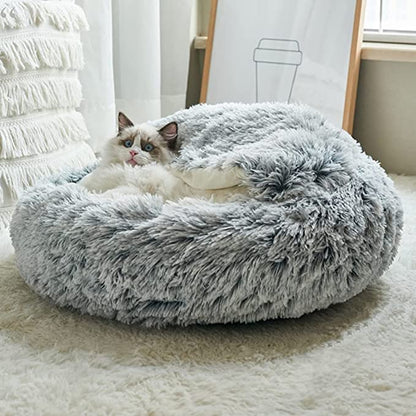 Plush Pet Bed for Cats and Dogs.